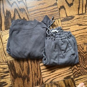 Dark gray Abercrombie sweatsuit